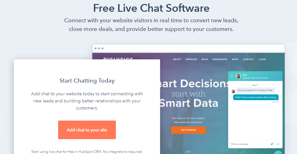 free live chat software