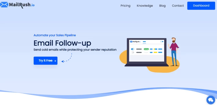 mailrush landing page